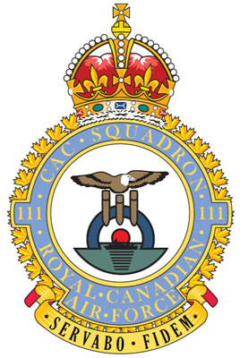 eagle in circle, 111 Squadron badge