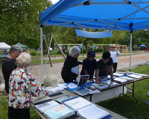 Sea Island Heritage Society display at Burkeville Daze 2025