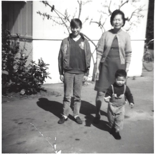 George Bolton, ENG Ling (Mrs. MAH) and her grandson Henry, circa 1971