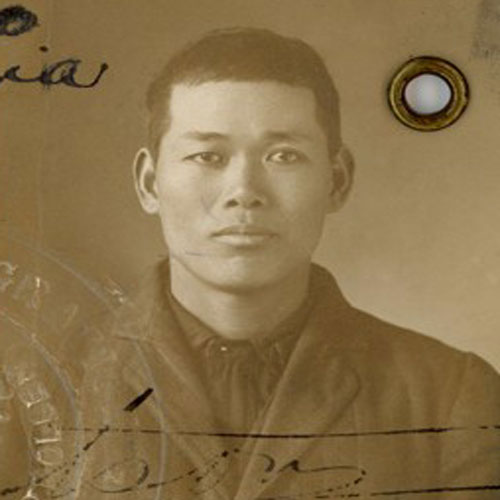 portrait of Chinese pioneer MAH Bing in 1912