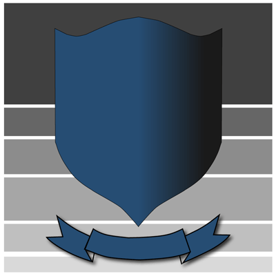 Coat of arms with black and grey background
