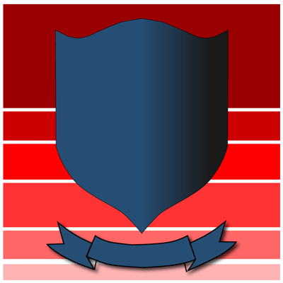 Coat of arms with red background