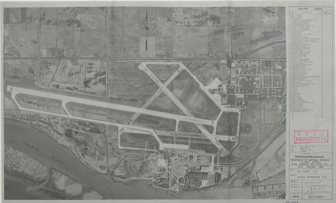 RCAF Station Sea Island 1959 map