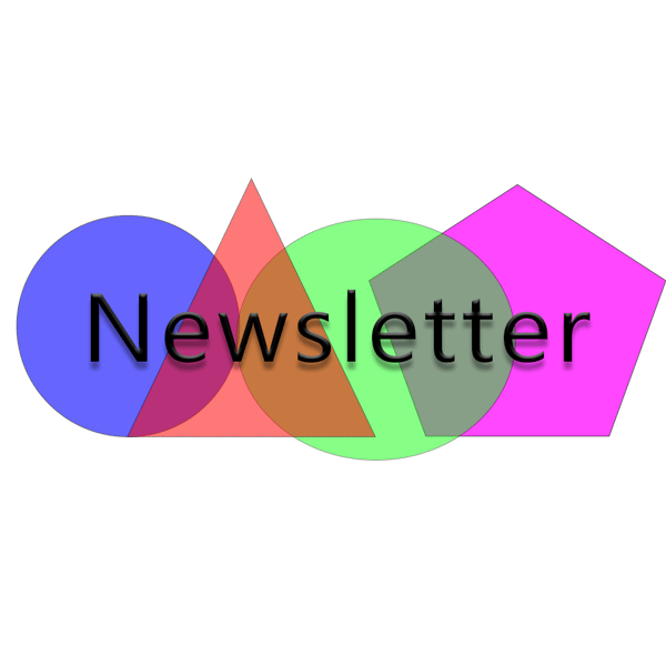 coloured shapes and newsletter writing, pioneer