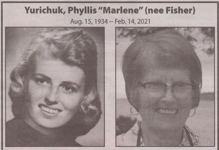 Marlene Yurichuk in the Nanaimo News Bulletin, 2021