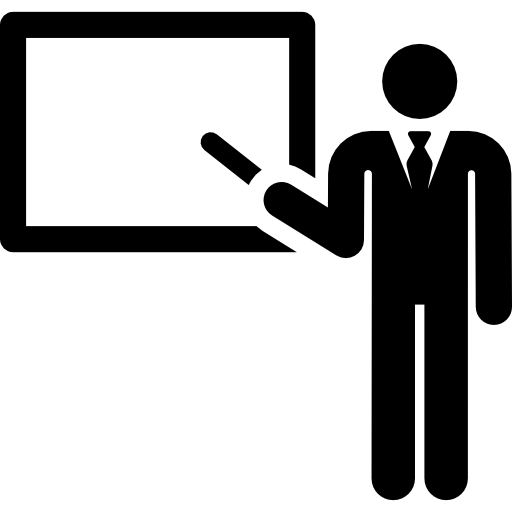 silhouette of a teacher