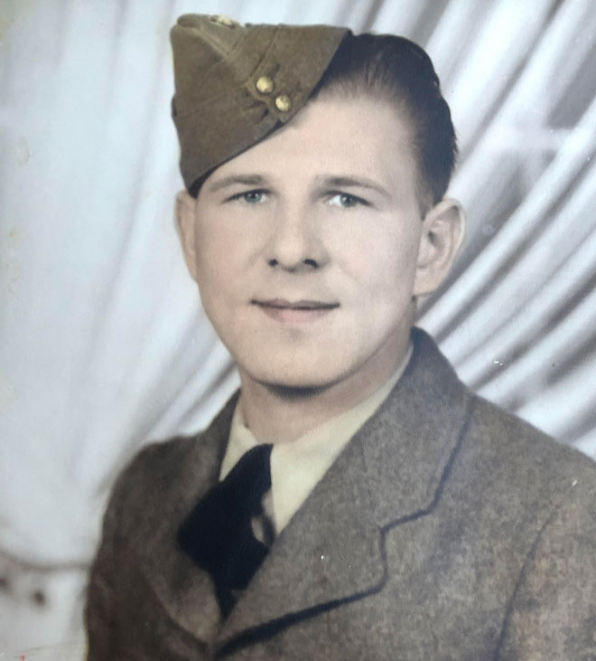 portrait of Edmund (Ed) Novak wearing a uniform